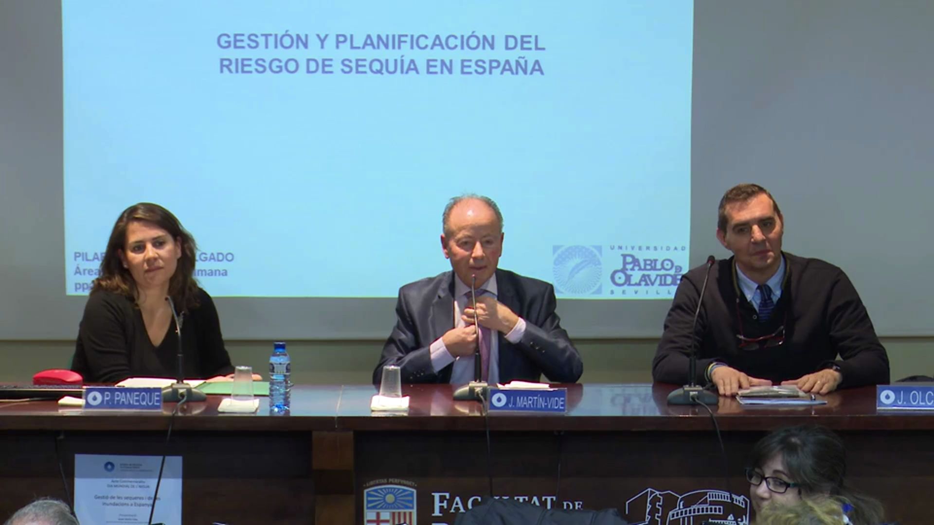 Debat de la jornada 'Gestión de las sequías y de las inundaciones en España'