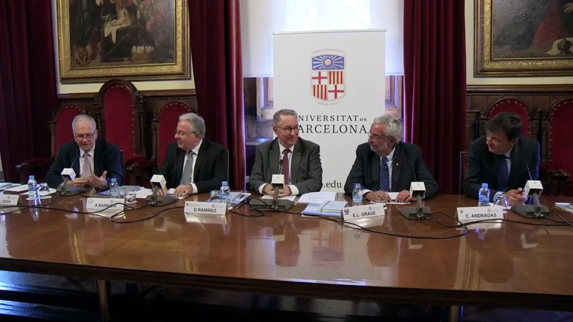 Signatura del conveni de la Unió Iberoamericana d'Universitats