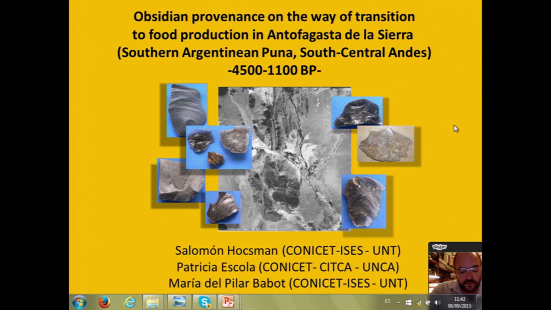 Obsidian provenance during the transition to food production in Antofagasta de la Sierra. Salomon Hocsman